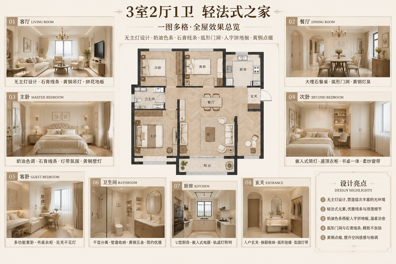 全屋设计·轻法式之家